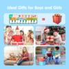 110x36cm Musical Piano Mat for Kids Toddlers Floor Keyboard Dance Mat with 8 Animal Sounds Baby Mat Study Educational Toys 5