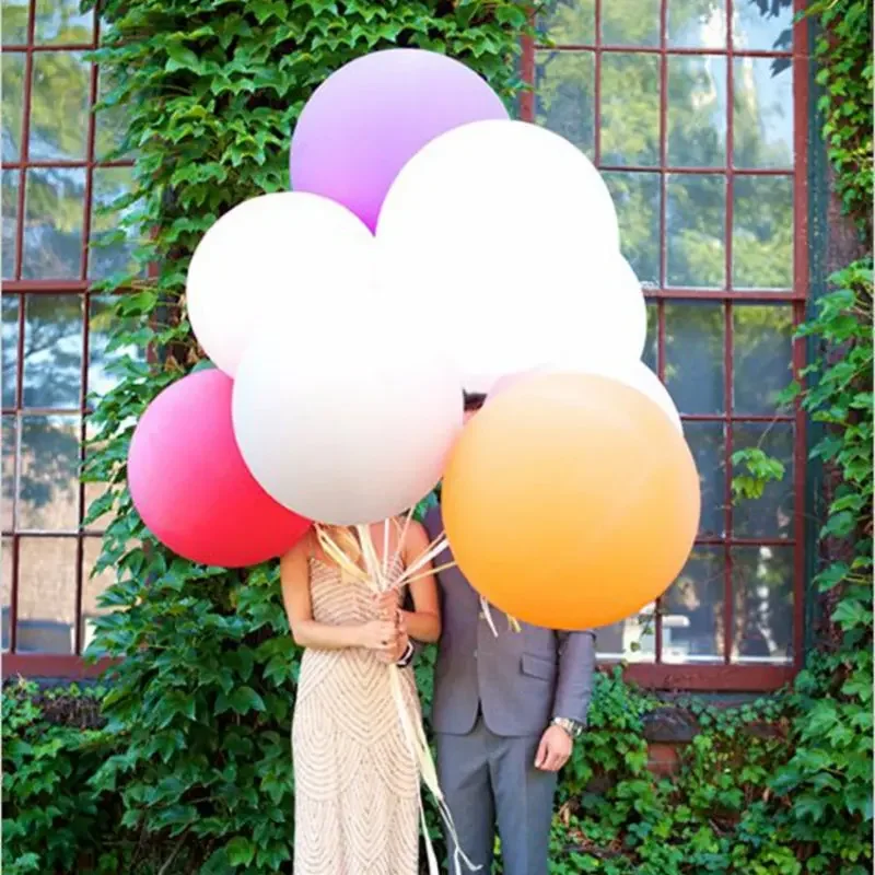 

1PC Giant 90cm 36 inch Colorful Round Latex Balloons Helium Inflable Wedding Birthday Party Large Balloon Decoration