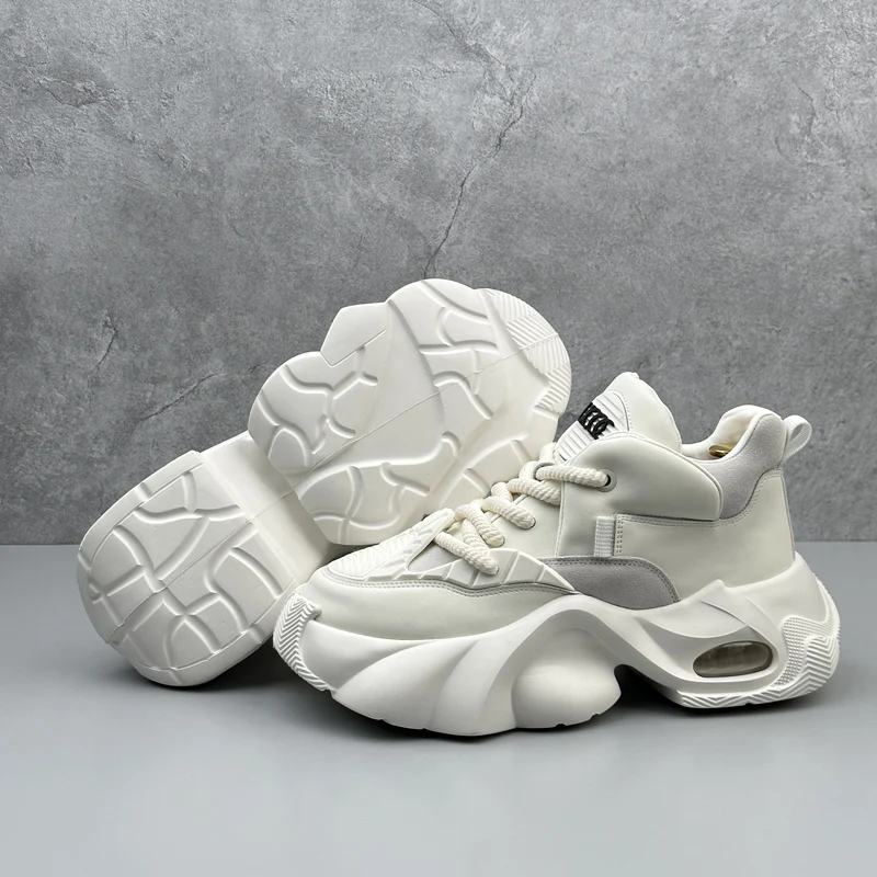 أحذية رجالية ذات نعل سميك، أحذية زيادة رجالية جديد...