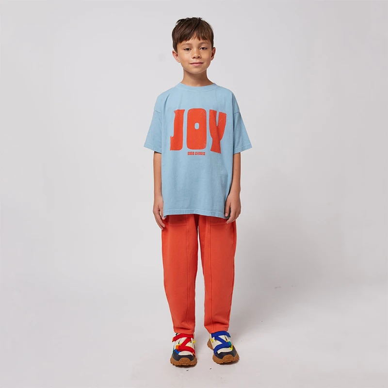 Children's T-shirt 2025 New Spring Summer Boys' Letter Printed Top Girl Cartoon T-shirt Kids Striped Shirt Shorts Set 2