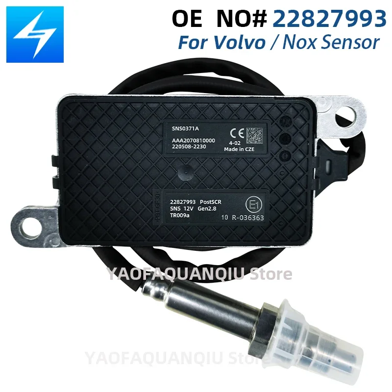 

22827993 5WK97371 Car 24V Nitrogen Nox Oxygen Sensor For Volvo Truck Part NO# 22827993 A2C93782800 5WK9 7371_