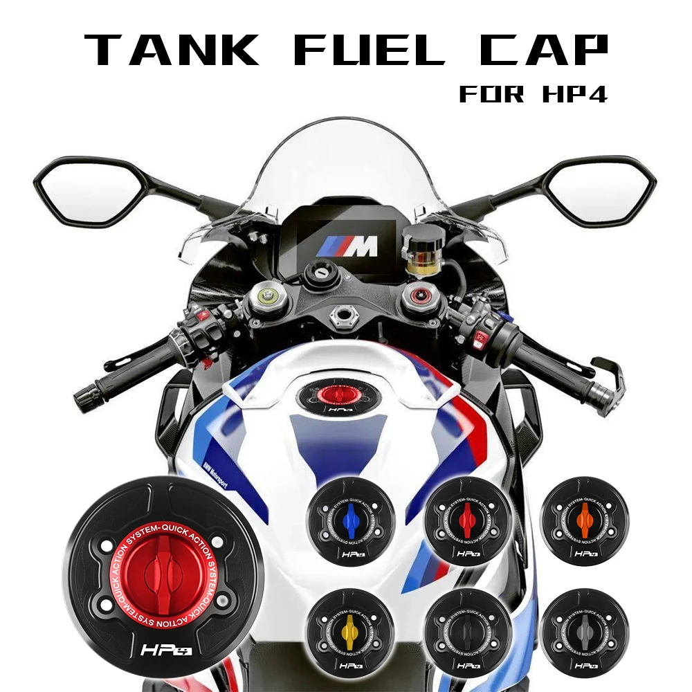 

2021 New For BMW S1000RR HP4 2010-2022 S1000R Nake 2014-2022 Motorcycle Fuel Tank Cap Accessories Gas Tank Cap Oil Tank Cover