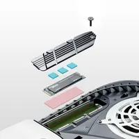 FinalCool IceArmor PS5 Heatsink for PS5 Internal PCIe M.2 NVMe 4.0 Gaming SSD, Magnesium Aluminum Alloy Designed - Image 6