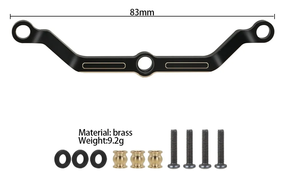 Châssis et pièces de rechange pour crawler RC - Lot de 8 pièces