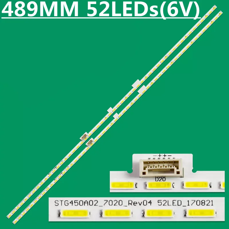 LC-45UA6500X LC-45UA6800X LED 백라이트 스트립, 10TV = 20PCs, 489mm, 52 램프