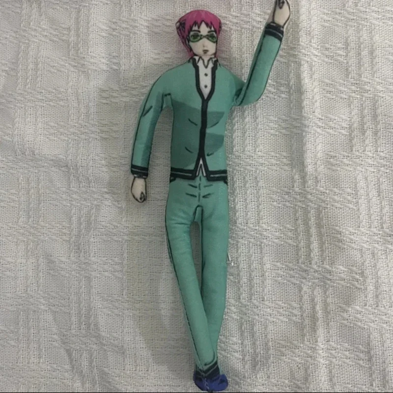 Anime The Disastrous Life of Saiki K. Saiki Kusuo Cosplay Plush Dolls Unisex Funny Body Wire Skeleton Action Stuffed Doll Gifts