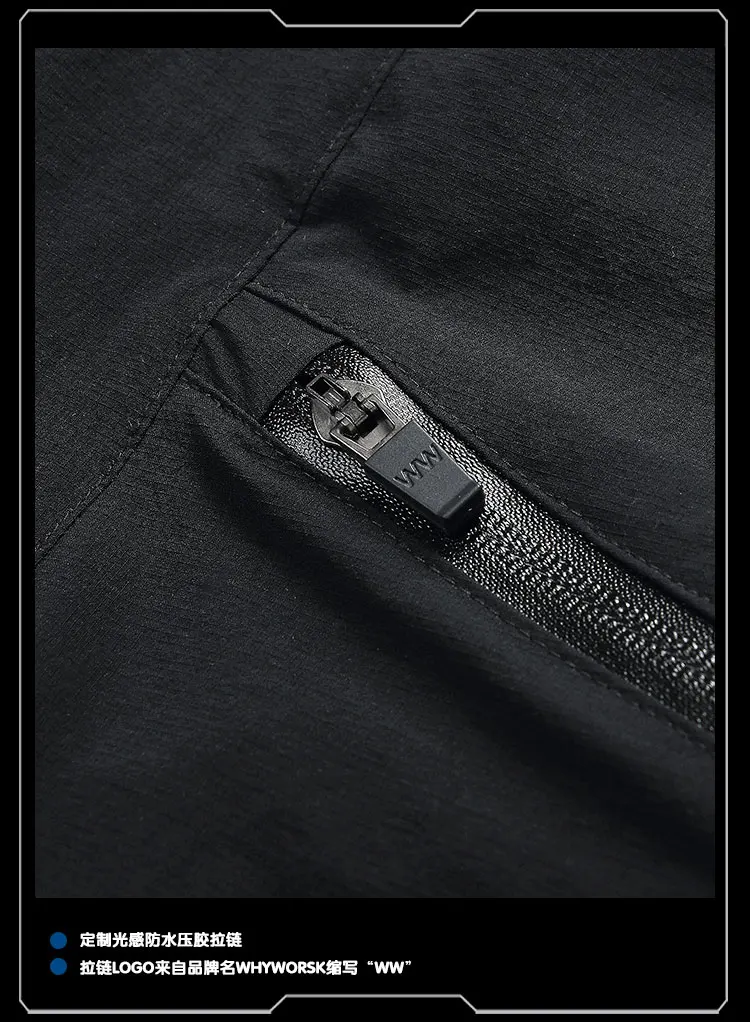 Whyworks 23ss cargo shorts slider buckle adjustable waist dwr lighweight breathable material multiple pockets techwear warcore