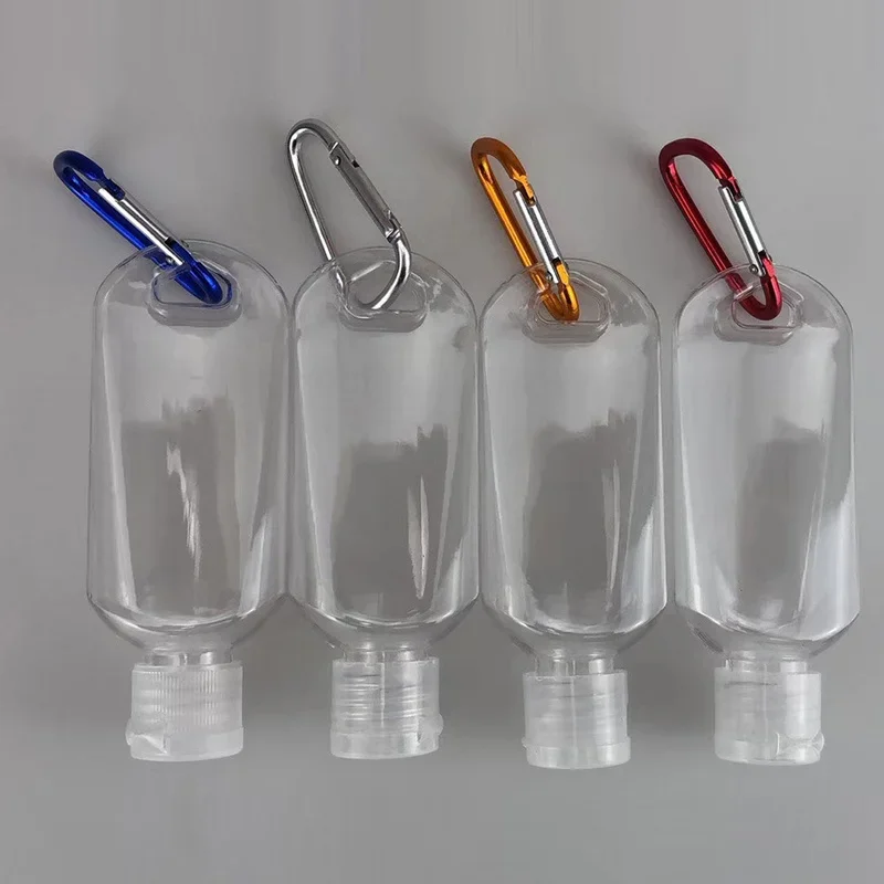 Refillable Bottles 2PCS with Hook Alcohol Disinfectant Hand Sanitizer Empty Soap Dispenser Outdoor Portable Container Bottle refillable bottle refillable plastic bottles