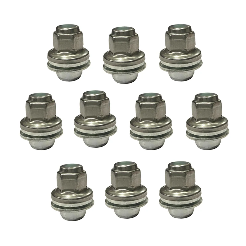 

C2C35294010 10pcs 37mm Wheel Lug Nuts Bevel Seat C2C35294 Fit for Jaguar X Type S Type Xk XJ8 XJR XF