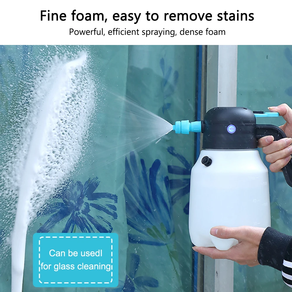 Car Washing Foam Sprinkling Pot Electric Car Cleaning Bottle Bottle Watering Cans 1.8L Foam Sprayer Manual Sprayer 2