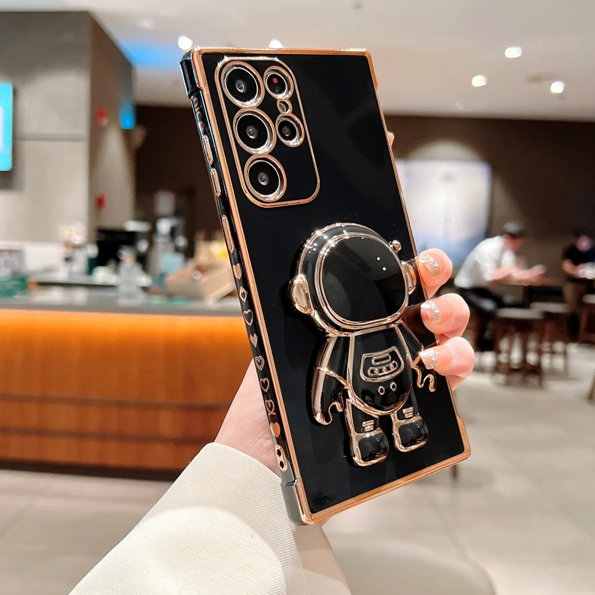 Astronaut Stand Phone Case with Enhanced Durability and Versatile Design