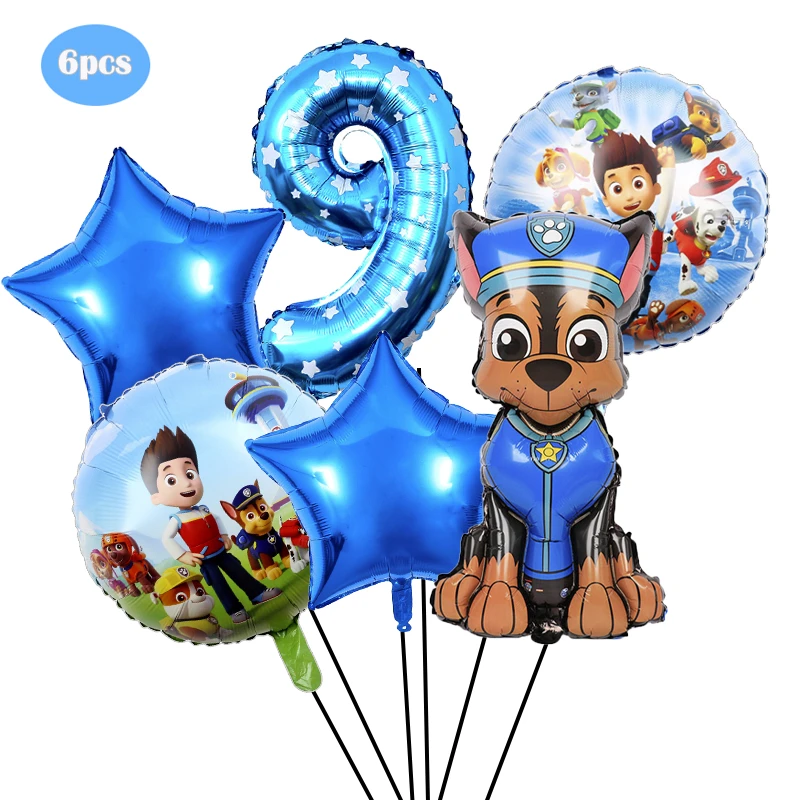 Kit Globos Feliz Cumpleaño Decoración Para Paw Patrol Fiesta Kit Globos Feliz Cumpleaño Decoración Para Paw Patrol Fiesta