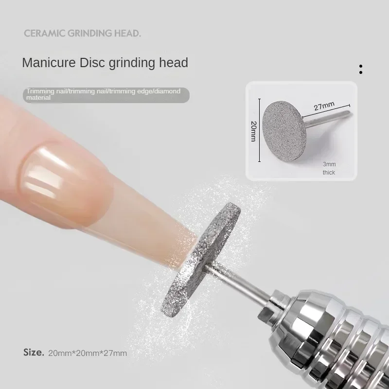 Nail Diamond Metal Drill Bits Disc Bit for Dead Skin Callus Electric Foot File Callus Remover Shaft for Nail Salon Grinding Head nail drill bit electric nail drill bit manicure drill bit