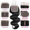 4x4 HD Transparent Lace Frontal Closure Human Hair Straight Body Wave Deep Kinky Curly Remy Hair Free Part PrePlucked Natural 4