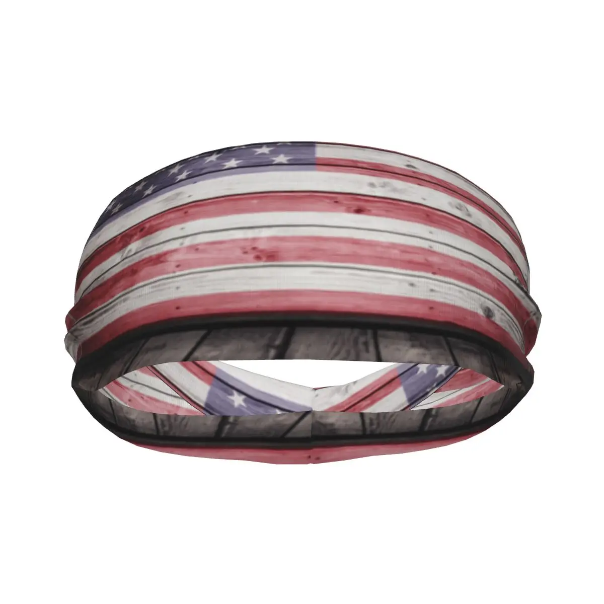 

Деревянная эластичная повязка для волос с национальным флагом США, повязка на голову для йоги, обруч для волос для макияжа, повязка на голову