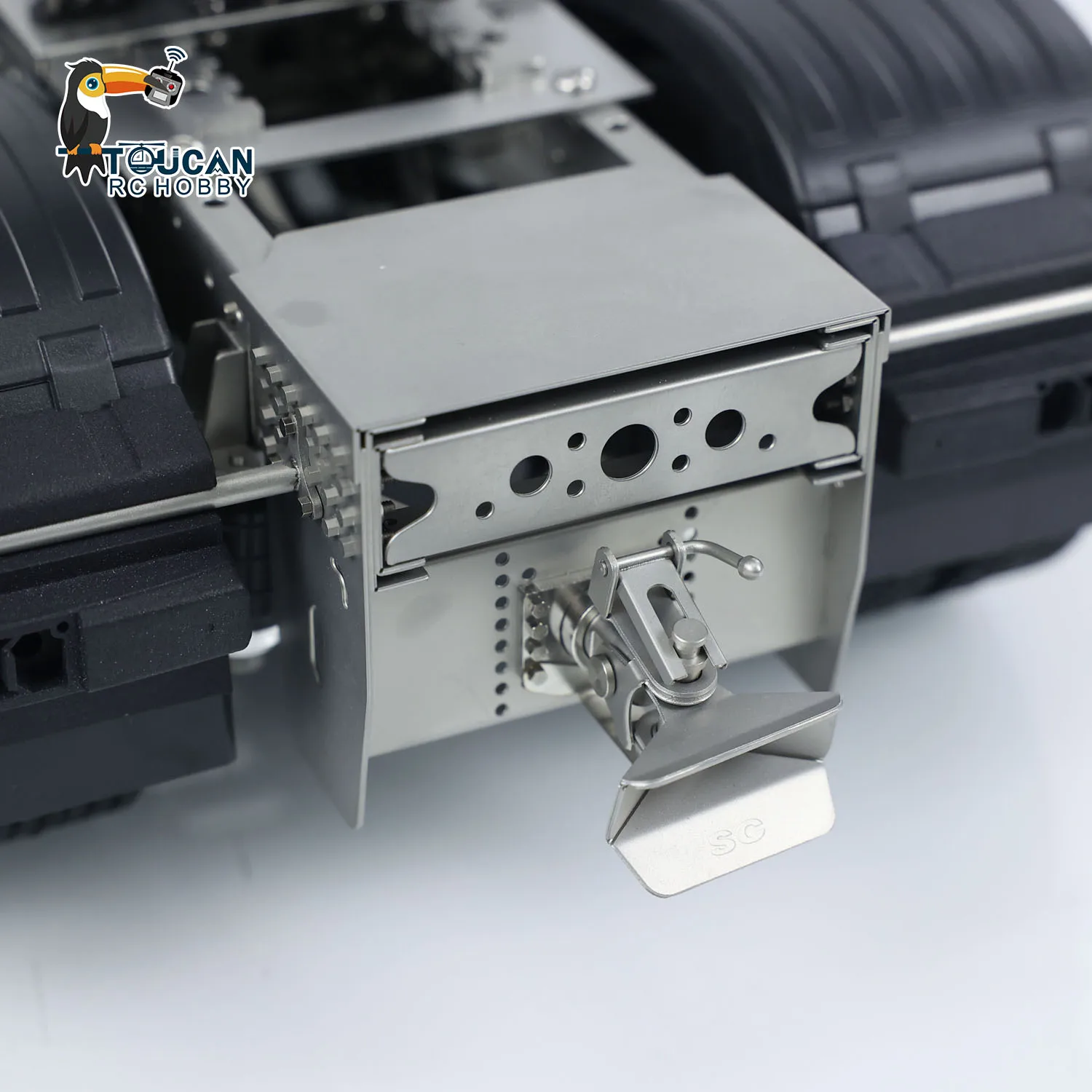 Metal Radio Chassis 1/14 Scale 8x8 Assembled for Toys RC Tractor Truck 3363 Rear Suspension Car Vehicle Model TH23558 6