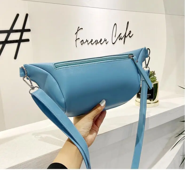 

2023 New Women's Fashion Waist Bag PU Chest Bags Crossbody Bag Waist Pack
