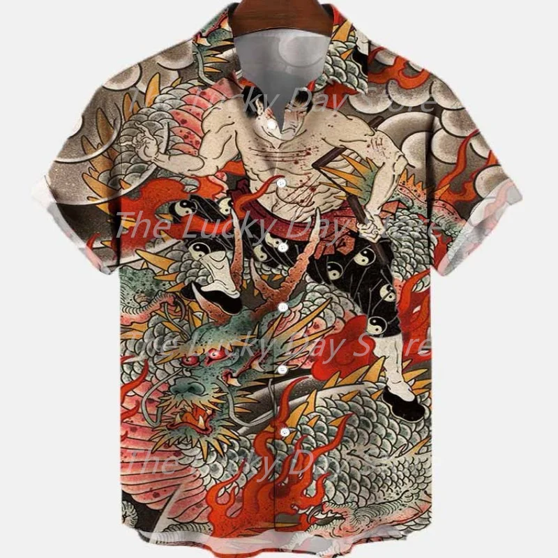 Camisa Hawaiana Para Hombre, Manga Corta, Estampado De Playa, Camisas De Verano Para Hombre, Camisa Hawaiana Clásica Con Bloques De Color, A3-amarillo