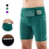 (Mul-Pockets Compression Shorts 3.0)Men Marathon Running Shorts Quick Dry Exercise Training Jogging Cycling Fitness Tight Shorts 1