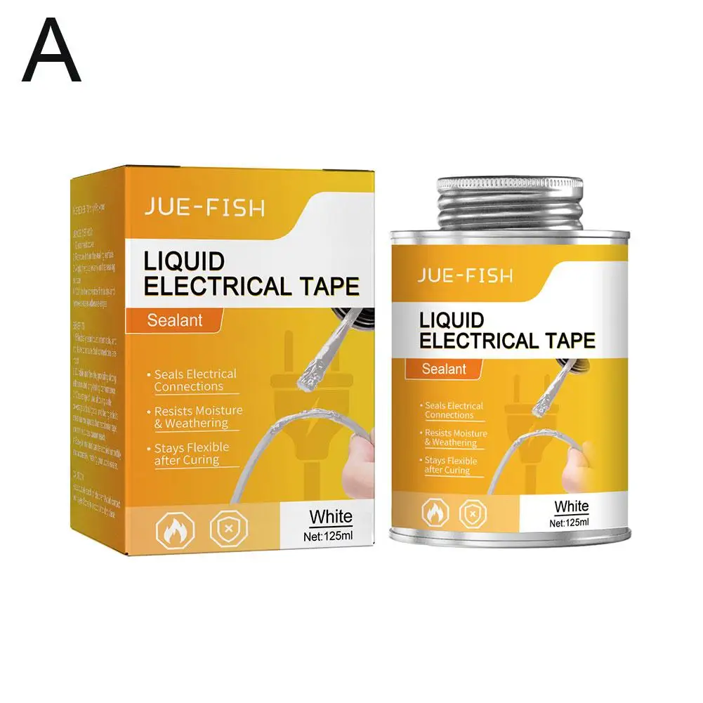 Description Picture 3 of item125ML Waterproof Liquid Electrical Tape Insulating Tape Repair Rubber Electrical Wire Cable Paste Coat Fix Line Dry Sealing Glue