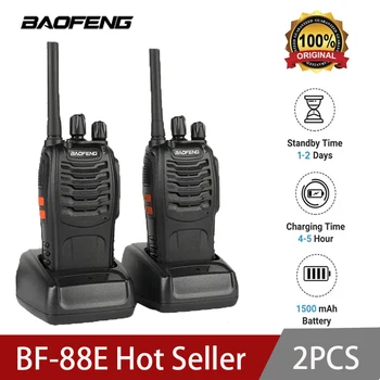 Baofeng BF-88E PMR Handheld Intercom Communicator 16 Channel Long-Distance Conversation Walkie Talkie 5W 446MHz Home Hotel Radio 1