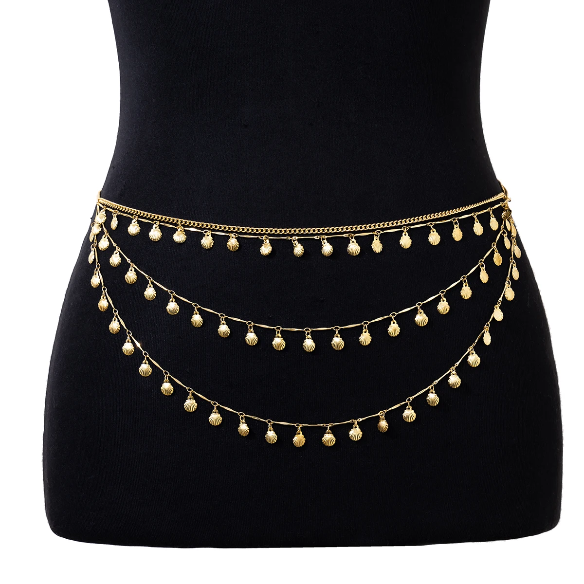 Layered Butterfly Waist Chain Belly Necklace