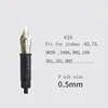 Set of 3 Jinhao 100 Fountain Pen Nibs with Black Section Feed ( F and M) Gold/Silver Trim-Compatible with Jinhao 159,750,450, 82 1