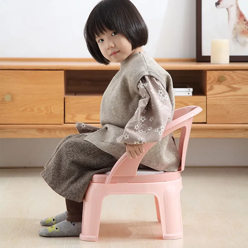 Chair School Furniture Small Child Plastic Chairs Kindergarten Baby Study Safety Seats Designer Chaise Enfant Car Armchair LT