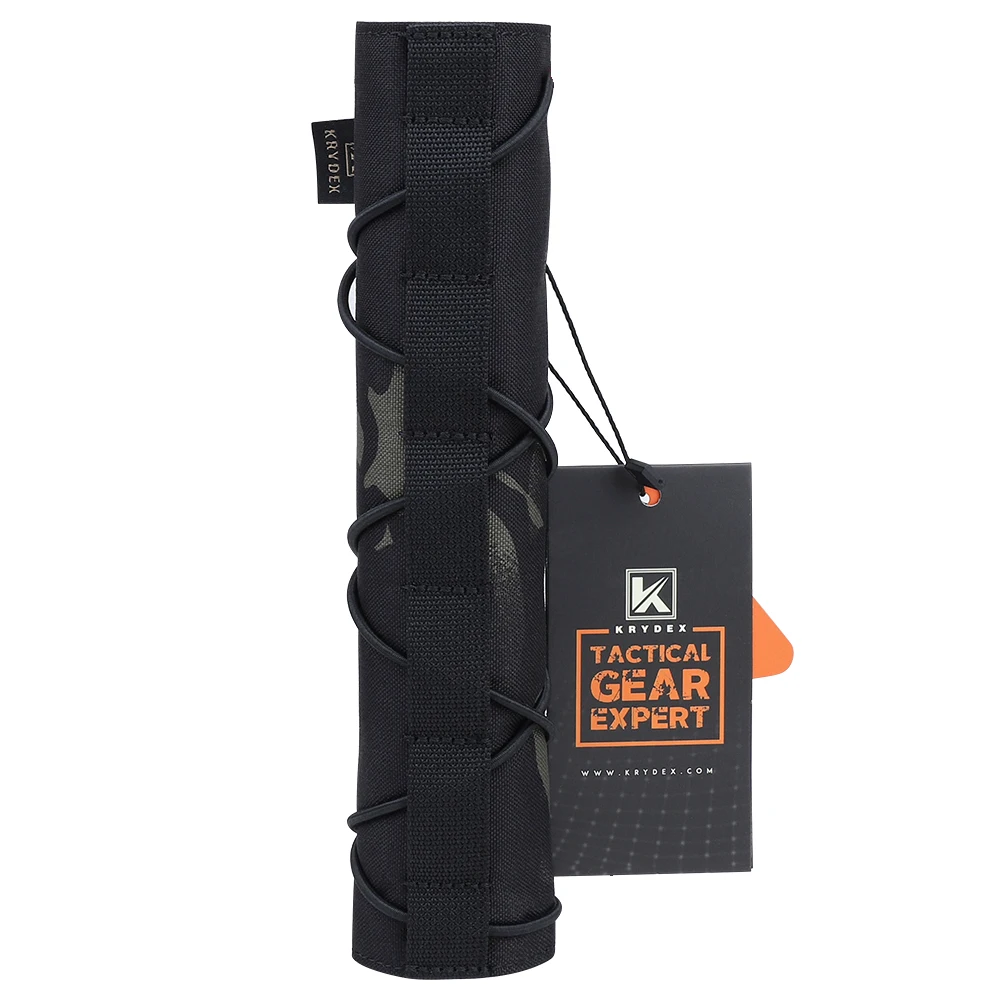 KRYDEX Taktische 22 cm Suppressor Schutzhülle Fall Schalldämpfer Schild Hülse Abdeckung Schießen Jagd Camouflage Zweck – Detail 10