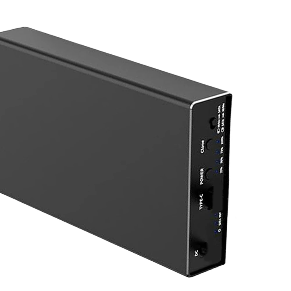 듀얼 베이 하드 드라이브 인클로저 지지대 UASP M.2 Nvme SSD 케이스, C타입 복제 복제기, SATA HDD 인클로저, 2.5 인치, 3.5 인치, 10Gpbs