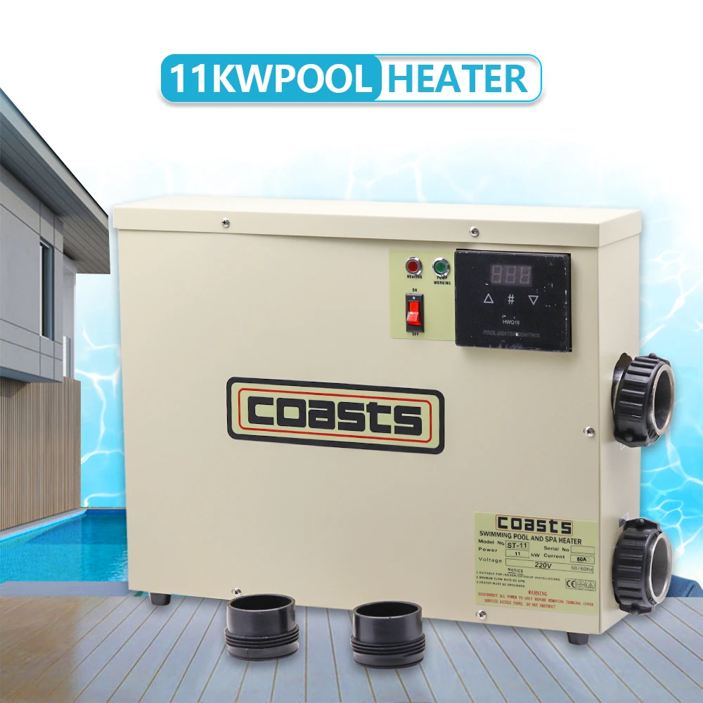 11KW 220V Electric Digital Water Heater Thermostat Swimming Pool Heater SPA  Hot Tub Bath Heating Adjustable Temperature - AliExpress
