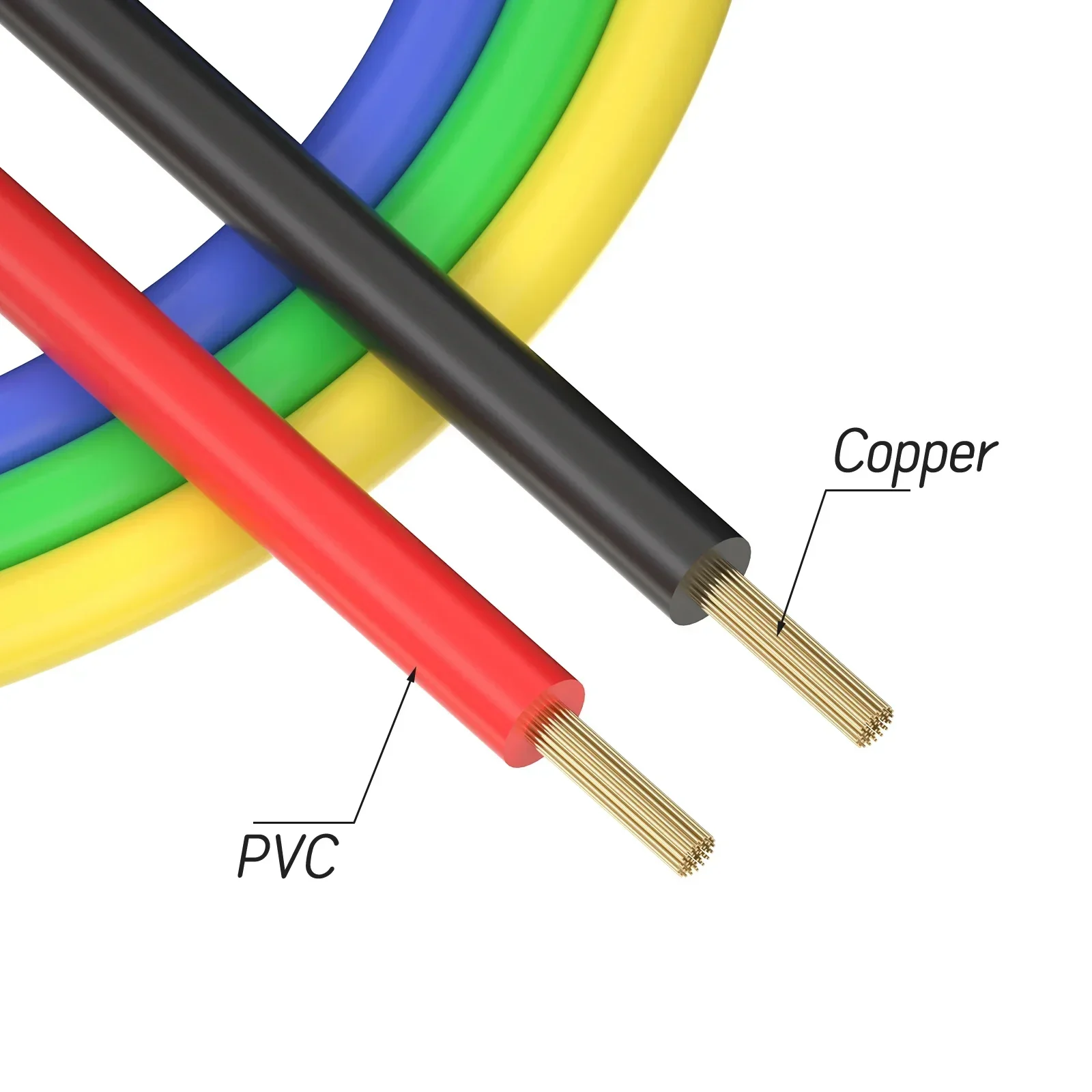 IKFAE 멀티 미터 테스트 리드 소프트 PVC 케이블, 2 PCs, 5PCs, P1036 듀얼 4mm, 쌓을 수 있는 구리 바나나 플러그, 1 계량기 케이블, 1000V, 15A