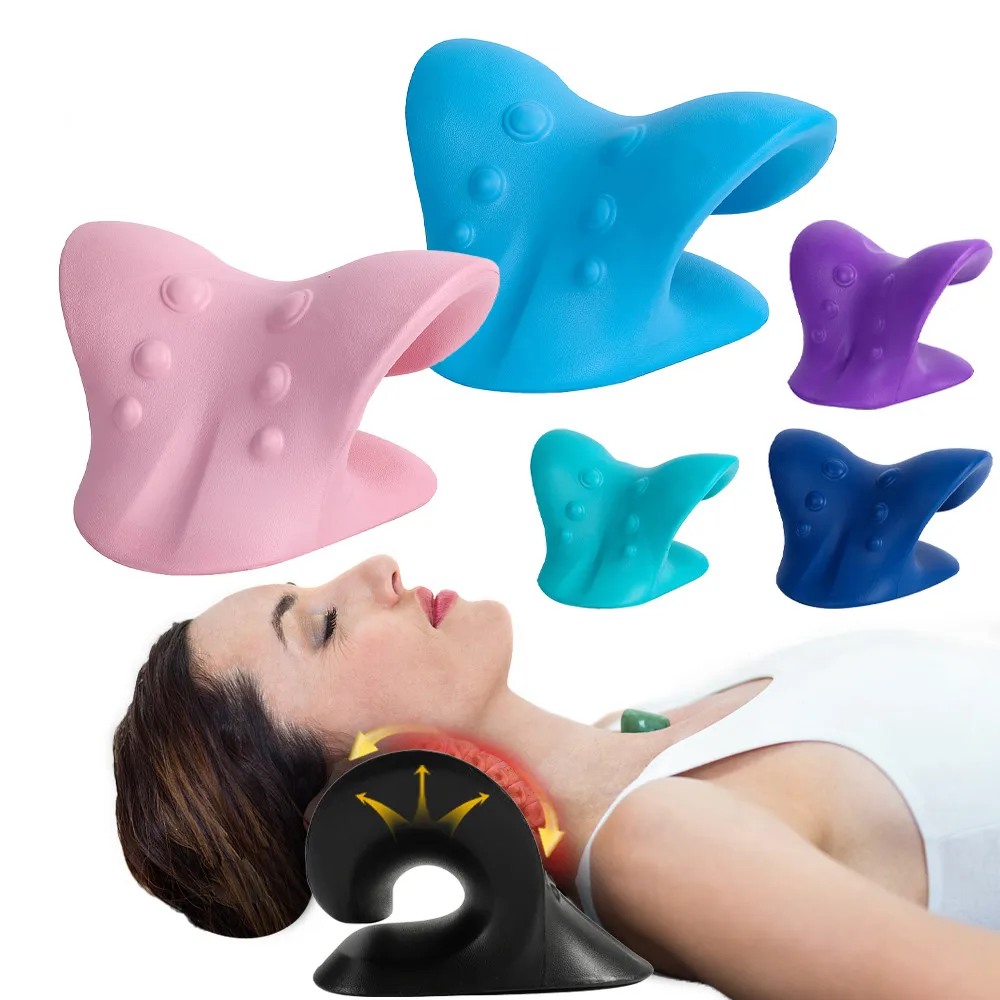 

Neck Stretcher Shoulder Massage Cervical Spine Stretch Gravity Muscle Relaxation Traction Pillow Relieve Pain Spine Correction