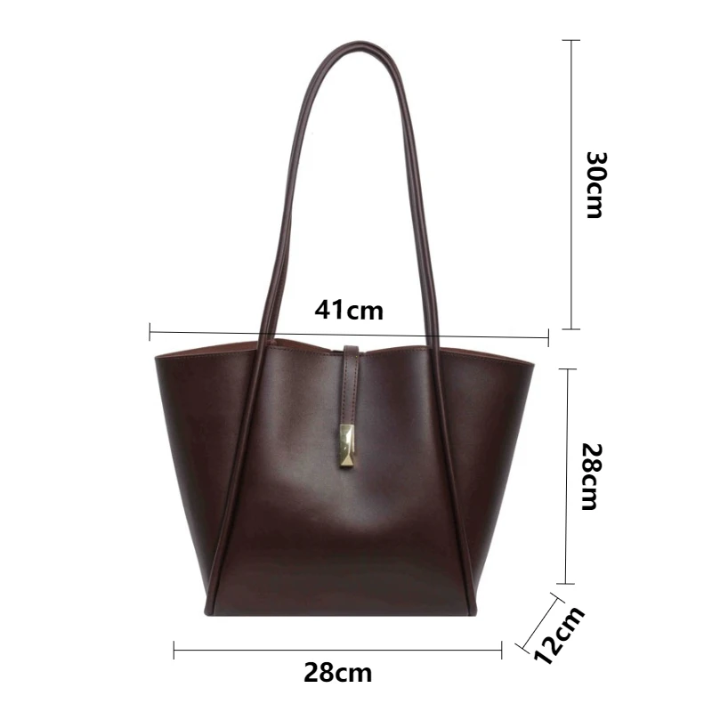 Branded Designer Shoulder Tote Bags For Women Soft PU Leather 2-IN-1 Big Capacity Shopper Tote Set 2026 Luxury Designer Handbags
