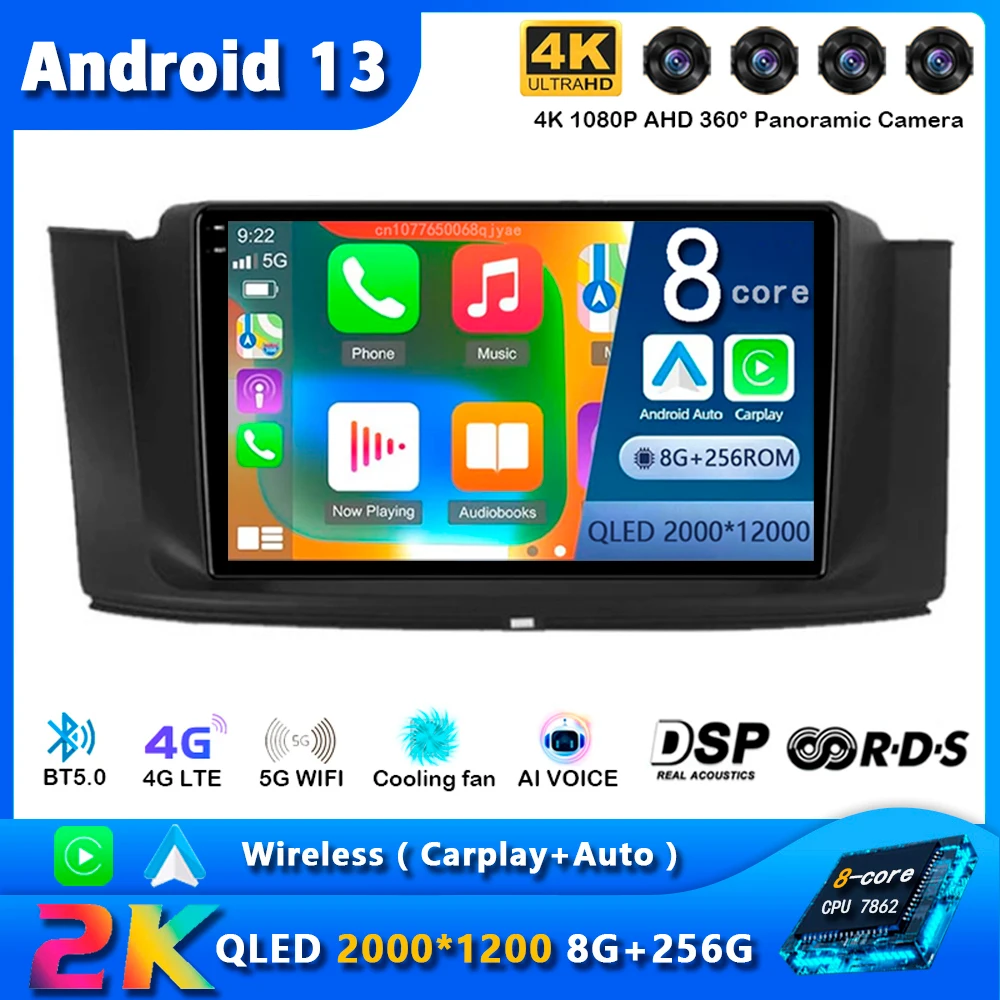 

Автомобильный радиоприемник на Android 13 для Geely Emgrand GT GC9 Borui 2015 2016, GPS-навигация, мультимедийный видеоплеер, стерео Carplay, Wi-Fi + 4G BT