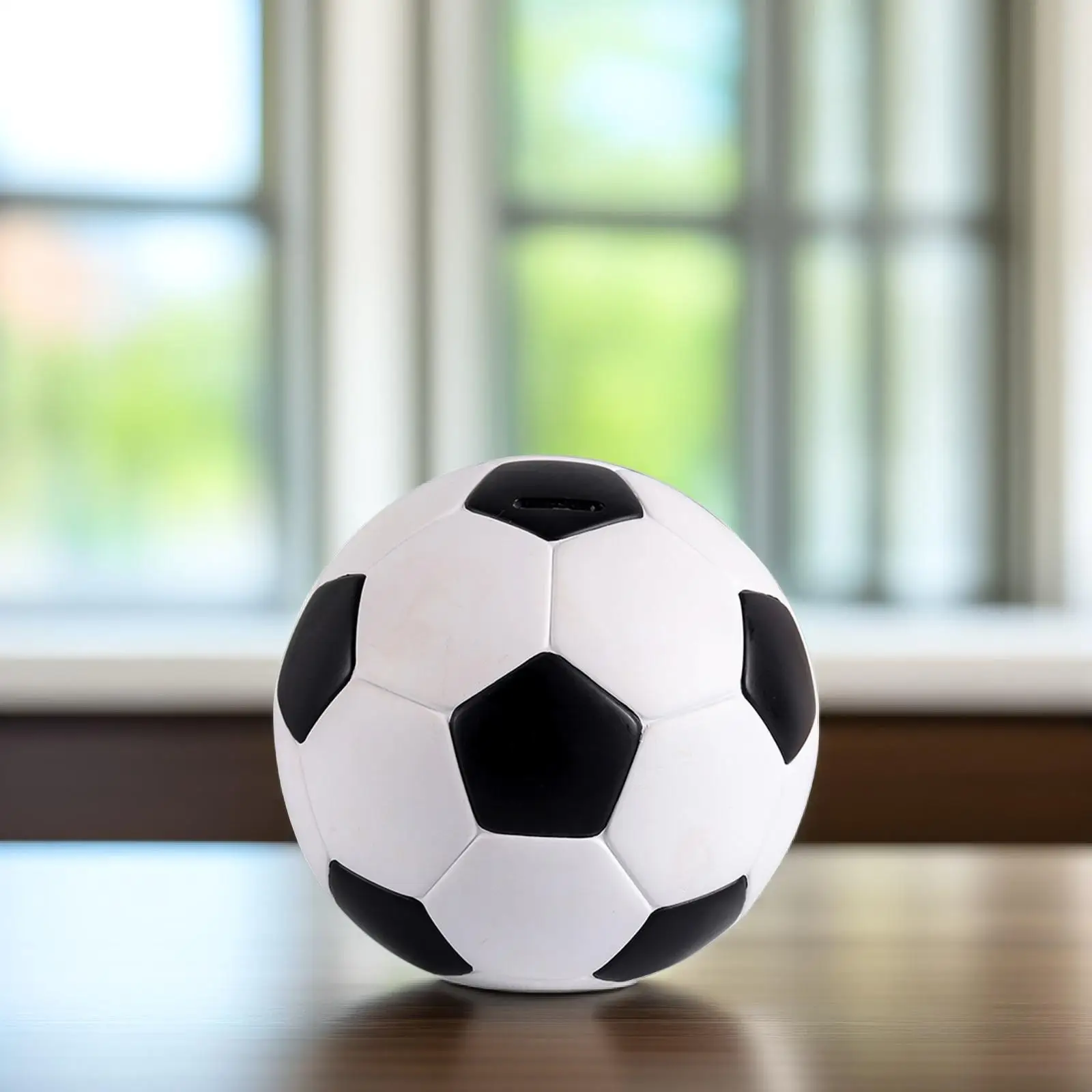 Football Piggy Bank Kids Money Coin Decor Decoration Sports Vinyl Saving Office Decorations 4