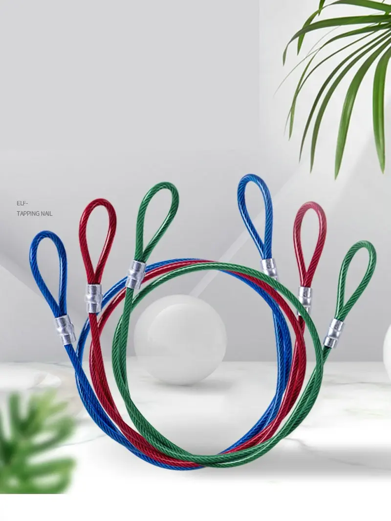 Cavetto Acciaio Inox 2mm X 30cm Con Occhielli | 10 Pezzi + 20 Portachiavi - Foto 6