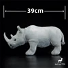 White Rhinoceros High Fidelity Anime Cute Plushie Rhino Plush Toys Lifelike Animals Simulation Stuffed Doll Kawai Toy Gifts Kids 2