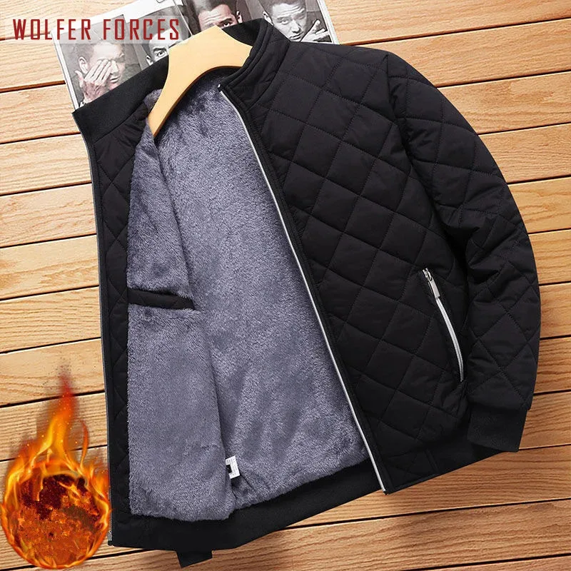 Male Winter Coat Clothing Best Selling for Men Parka Golf Wear Button Jackets Man Sport Windshield Cardigan