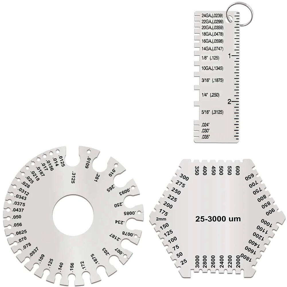 

Набор манометров для сварки, толщиномер для круглого провода, пленки, гребня, проволоки, листового металла