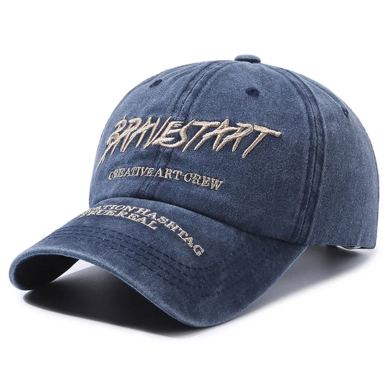 New Unisex Y2K Style Cap Letter Embroidery Vintage Baseball Cap Men Women Casual Outdoor Dad Hats