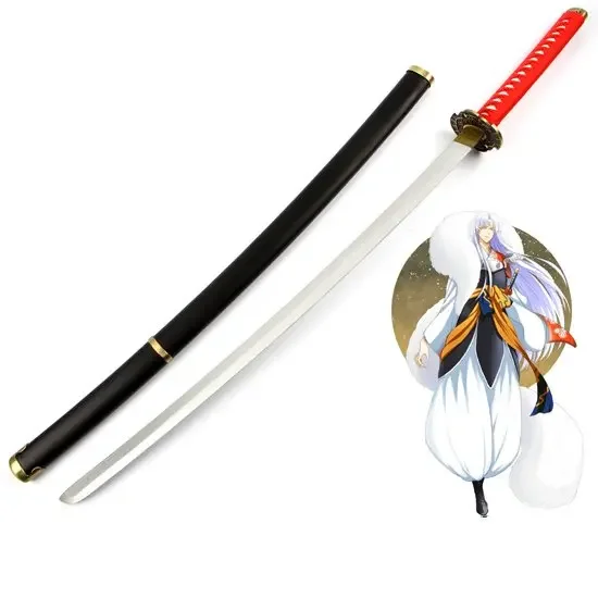 

100cm Cosplay Anime Inuyasha Sesshoumaru Tenseiga weapon Wooden Sword model Japan samurai sword Costume party Anime show props