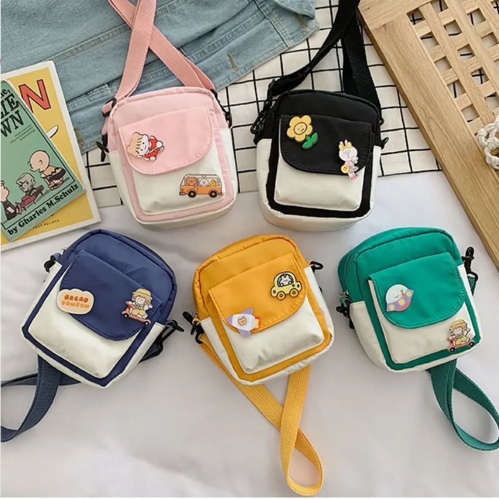 Girls Crossbody Purse Cute Crossbody Bag Nylon Little Purses Mini Shoulder Bags Wallets for Girls - 4