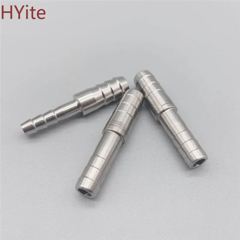 6mm 8mm 10mm 12mm 14mm 16mm 20mm 2 Two Way Straight Hose Barb 304 Stainless Steeel Barbed Pipe Fitting Reducer Connector Pipe Fitting Hose Pipe Fitting