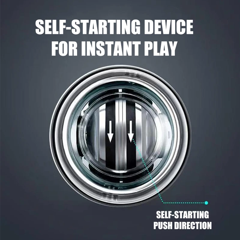 Home Wrist Ball Fitness Metal Self-starting Silent Arm Strength Wrist Grip Men's Centrifugal Strength Trainer Hand Strengthener Forearm Exerciser Gyro Ball Wrist Exerciser Hand Grip Strengthener Gyro Wrist Ball Power Ball Hand Grip Trainer