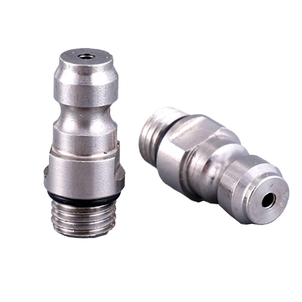 

1pc Connector 8mm M8 4000PSI Silver Thread Stainless Steel Leak-free Quick Disconnect Plug Adapter Inflatable Male Check Valve