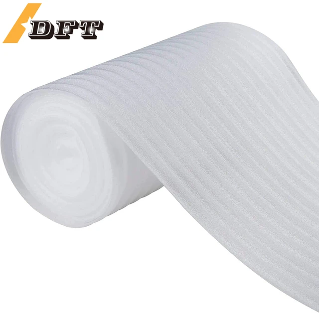 Length 30 Meters EPE Pearl Cotton Shockproof Shatterproof Foam Wrap Sheets  for Packing Shipping White Color Thickness 1mm