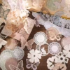 30pcs/pack Decor Scrapbook Hollow lace Materials Paper Combo Kit DIY Junk Journal Collage Photo Album Vintage Stationery 6