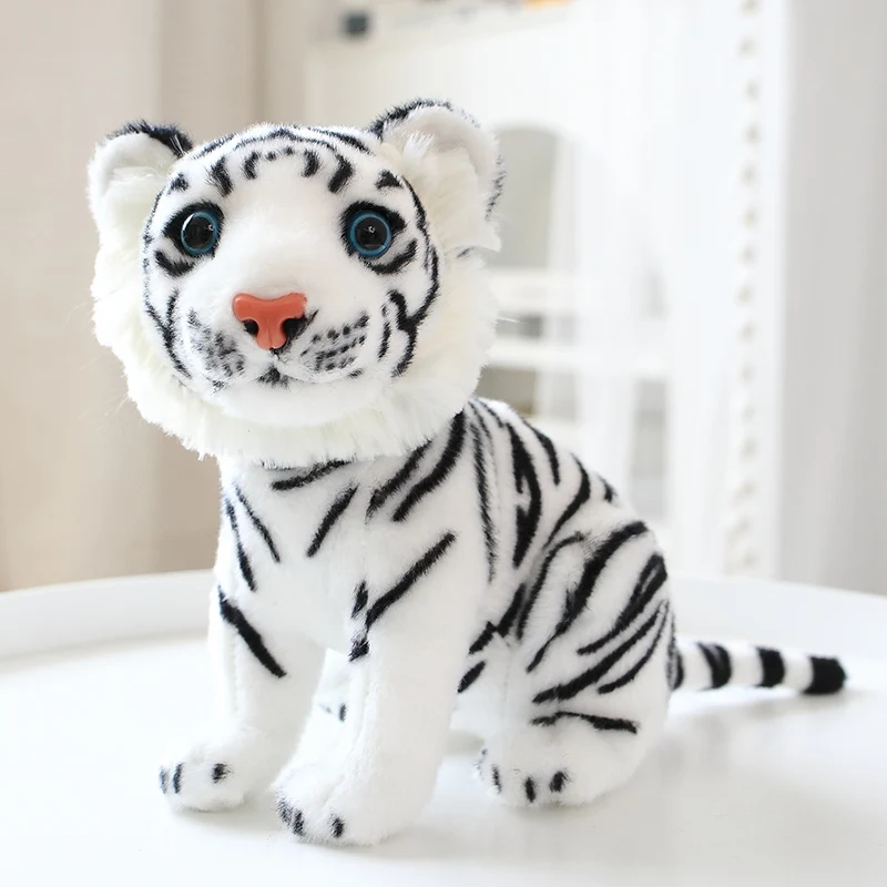thumbnail image 1 of Huge Standing Giraffe Dog Cat Horse Sika Deer Tiger Toys Cute Animal Soft Simulation Doll Birthday Gift Kids Toy Bedroom Decor, 1 of 5