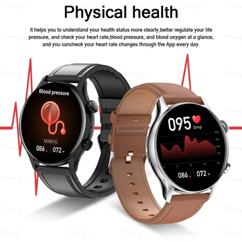 KAVSUMI Smart Watch AMOLED HD Screen Always On Display Women Watches Bluetooth Call IP68 Waterproof Sport Fitness Men Smartwatch 6